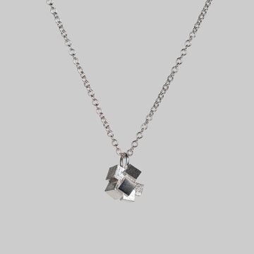 Cube Cluster Pendant - silver