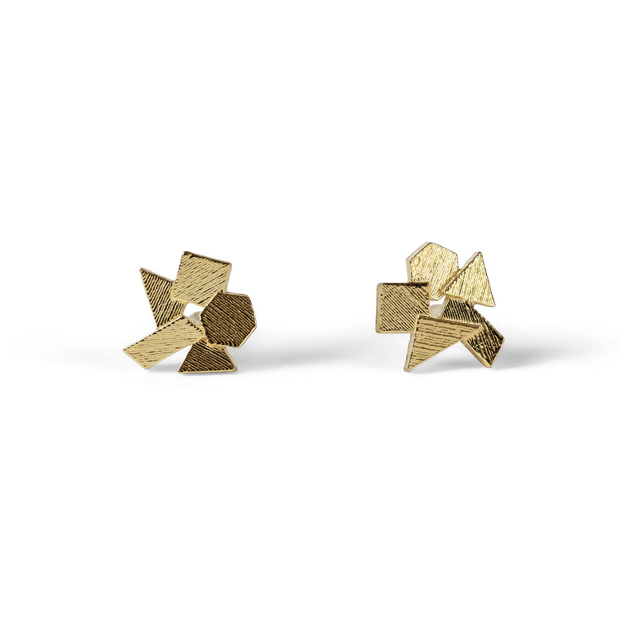 Five Glint cluster stud earrings