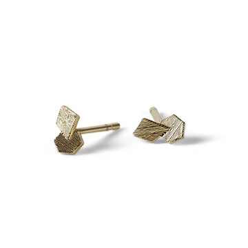 Kite/Hex Glint cluster stud earring