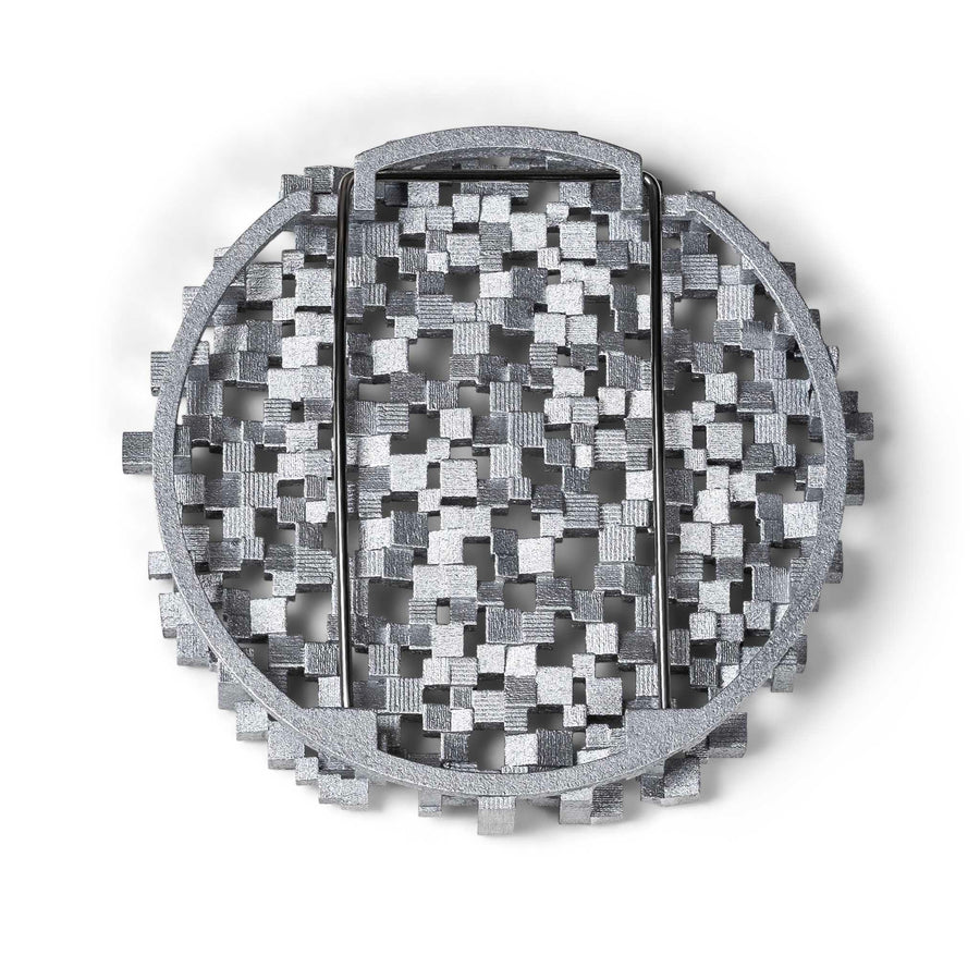 P2 Convex Brooch - Aluminium