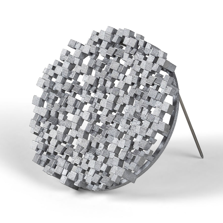 P2 Convex Brooch - Aluminium